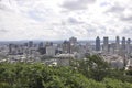 Montreal Panorama from Kondiaronk Belvedere of Mount Royal