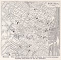 Vintage map of Montreal 1930s