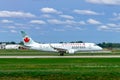 Montreal, Quebec - 08-18-2018 : Air Canada Express C-FJBO take off from YUL to LGA