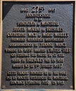 Commemorative plate of 275 th of Montreal foundation