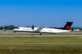 Montreal, Quebec, Canada - July 20, 2018: An Bombardier Dash 8 Q400 of Air Canada Express, operated by Jazz Aviation LP, takes off