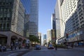 Montreal, Quebec, Canada - 18 July 2016 - Generic street in down