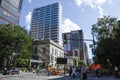 Montreal, Quebec, Canada - 18 July 2016 - Generic street in down