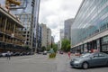 Montreal, Quebec, Canada - 19 July 2016 - Generic street in down