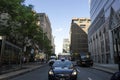 Montreal, Quebec, Canada - 18 July 2016 - Generic street in down