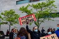 Black lives matter protest montreal Royalty Free Stock Photo