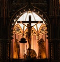 MONTREAL, QUEBEC, CANADA - MAY 21, 2018: Interior Of Notre-Dame De Quebec Basilica-Cathedral; Quebec City, Quebec Royalty Free Stock Photo