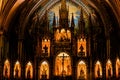 MONTREAL, QUEBEC, CANADA - MAY 21, 2018: Interior Of Notre-Dame De Quebec Basilica-Cathedral; Quebec City, Quebec Royalty Free Stock Photo