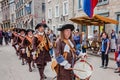 Montreal, Quebec, Canada - May 21, 2017: Place d`Youville. Encounters in New France outdoor public event.