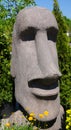 The Moai head at Parc Jean-Drapeau