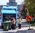 Operating garbage truck