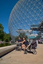 Montreal, Quebec, Canada September 14, 2018: - Biosphere Environmental Museum in Montreal. The Biosphere is a unique and