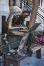 Montreal, Quebec, Canada, September 14, 2018: Montreal Student Statue On Sherbrooke Street Royalty Free Stock Photo