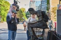 Montreal, Quebec, Canada, September 14, 2018: Montreal Student Statue On Sherbrooke Street