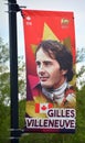 Sign F1 race car champion in 1978 Gilles Villeneuve