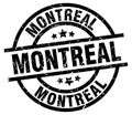 Montreal round grunge stamp