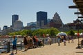 Montreal skyline and harbor.