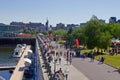 Montreal skyline and harbor.