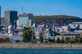 Montreal Skyline and Mont-Royal mount in Autumn Royalty Free Stock Photo