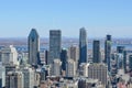 Montreal Skyline in spring Royalty Free Stock Photo