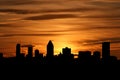 Montreal skyline at sunset