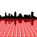 Montreal skyline with text
