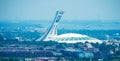 Montreal stadium, aerial view Royalty Free Stock Photo