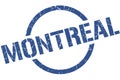 Montreal stamp. Montreal grunge round isolated sign.