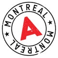 Montreal stamp rubber grunge