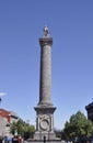 Montreal 26th June: Nelson Column from Place Jaques Cartier of Montreal in Canada