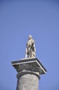 Montreal 26th June: Nelson Column Statue details from Place Jaques Cartier of Montreal in Canada Royalty Free Stock Photo