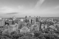 Montreal from top view at sunset in Canada Royalty Free Stock Photo