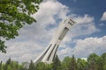 Montreal Tower sunny day in canada Royalty Free Stock Photo