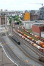 Montreal Train yard Royalty Free Stock Photo