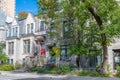 Montreal, typical victorian house Royalty Free Stock Photo