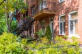 Montreal, typical victorian house Royalty Free Stock Photo