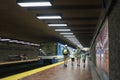 Montreal Viau subway station (metro) Royalty Free Stock Photo