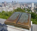 Montreal, view from Mount Royal Royalty Free Stock Photo