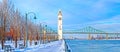 Montreal in winter, Canada Royalty Free Stock Photo