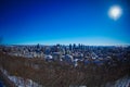 montreal winter scene Royalty Free Stock Photo