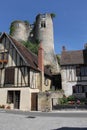 Montresor,Street scene, Loire, France