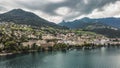 Montreux before rain lake view Royalty Free Stock Photo
