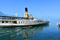 Cruise with paddle-wheel steam boat on Leman Lake