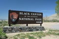 MONTROSE, CO, USA - May 13, 2022: Black Canyon of the Gunnison National Park is the site of an extremely deep canyon and river