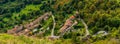 Montsegur village in Pyrenees mountains Royalty Free Stock Photo