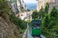 Montserrat Abbey Monastery cable car Barcelona Spain Catalonia travel traveling