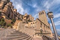 Montserrat Abbey Yard Royalty Free Stock Photo