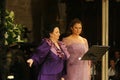 Montserrat Caballe and daughter on scene