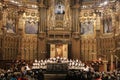 The boys choir sings in the monastery of Montserrat - Monestir Santa Maria de Montserrat