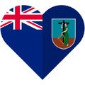 Montserrat heart flag